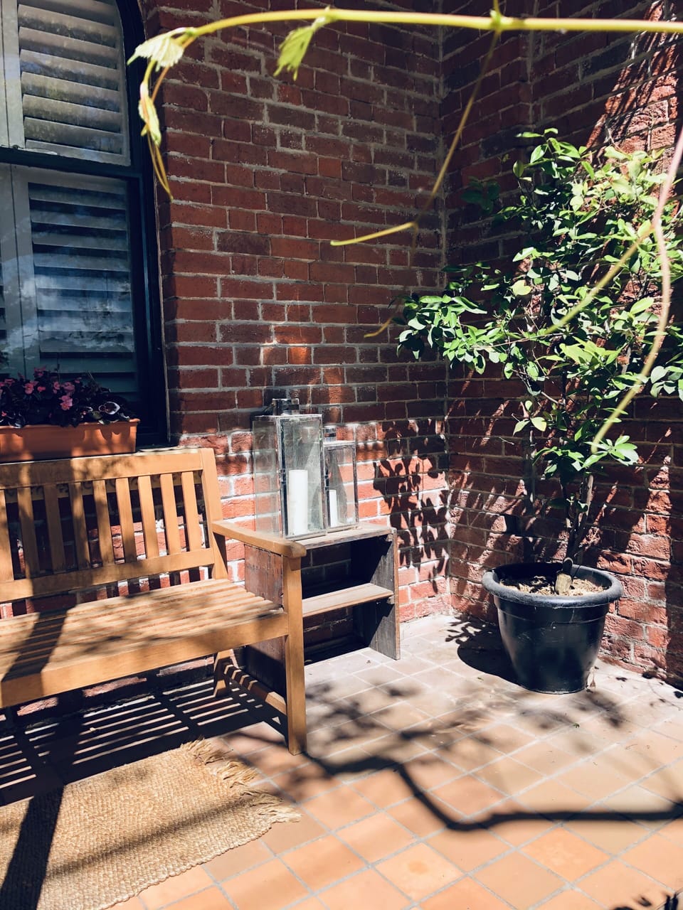 private front verandah and courtyard