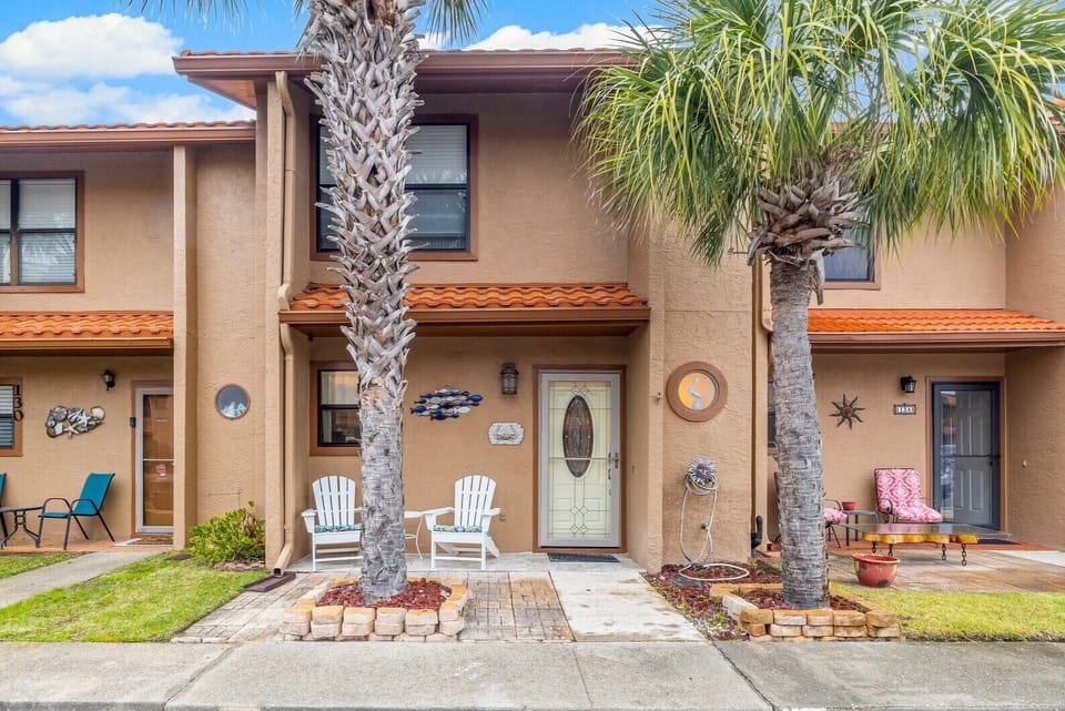 Front of townhome.  Drive right up.  Two parking spaces are yours