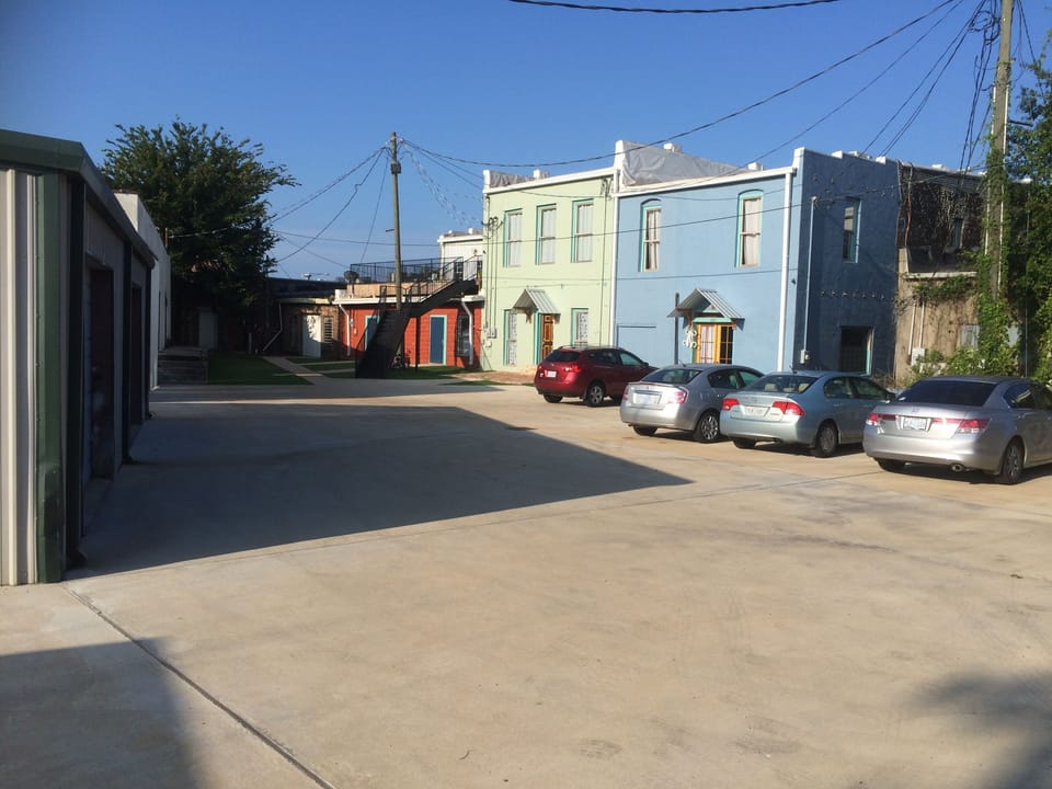 Park on Main Street, or in our private parking lot out back.