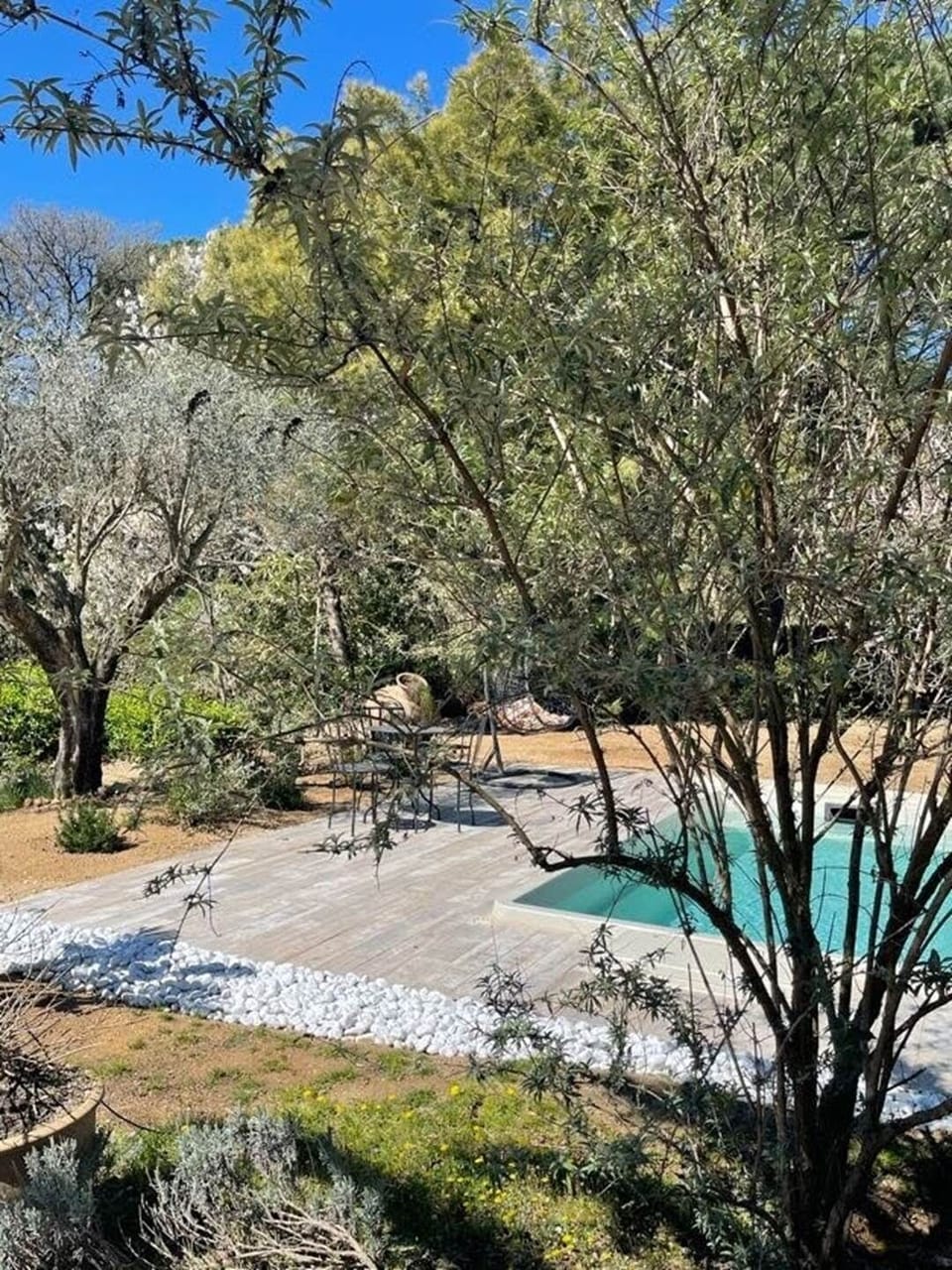 terrasse piscine gite