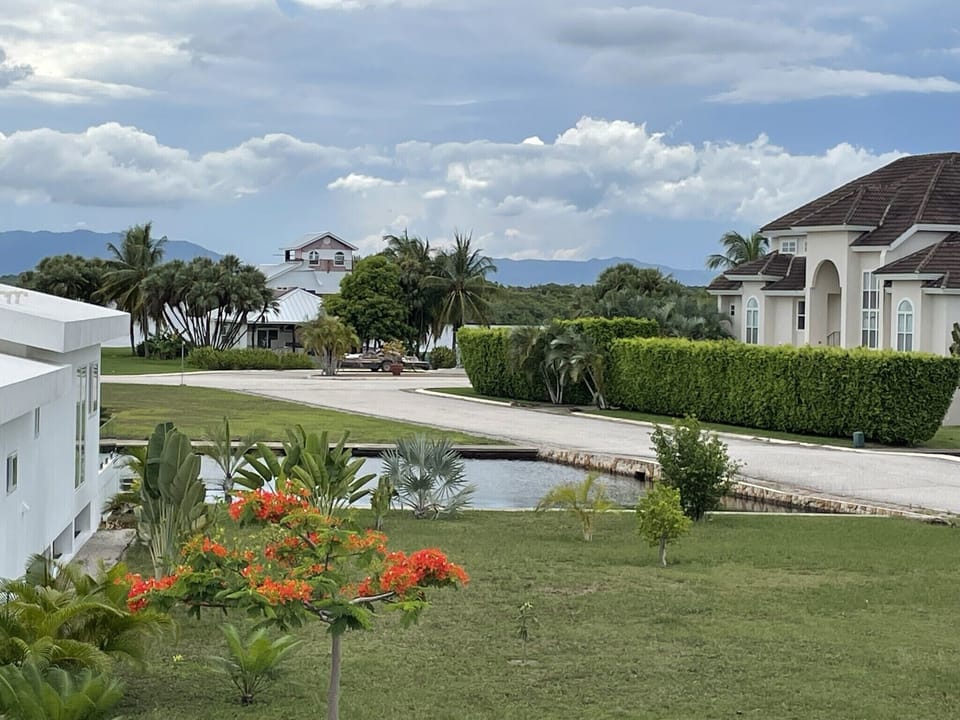 View from front of house