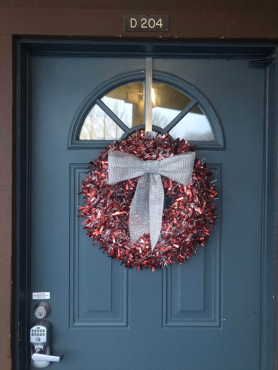 Front Door at Christmas