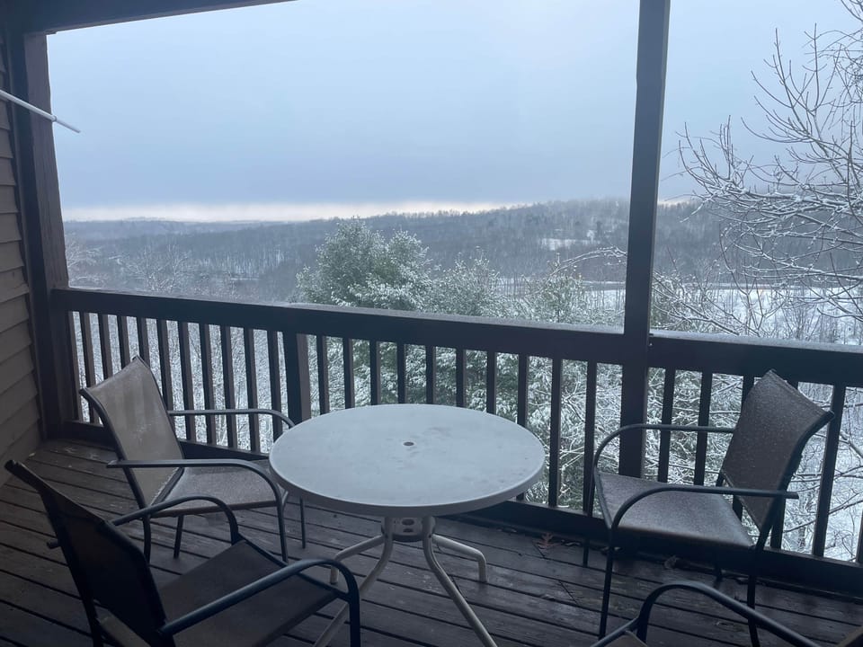 Winter private deck