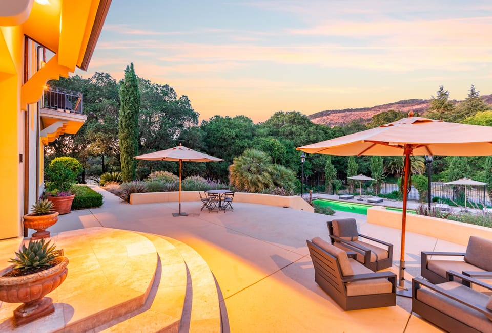 Pool with new pool house