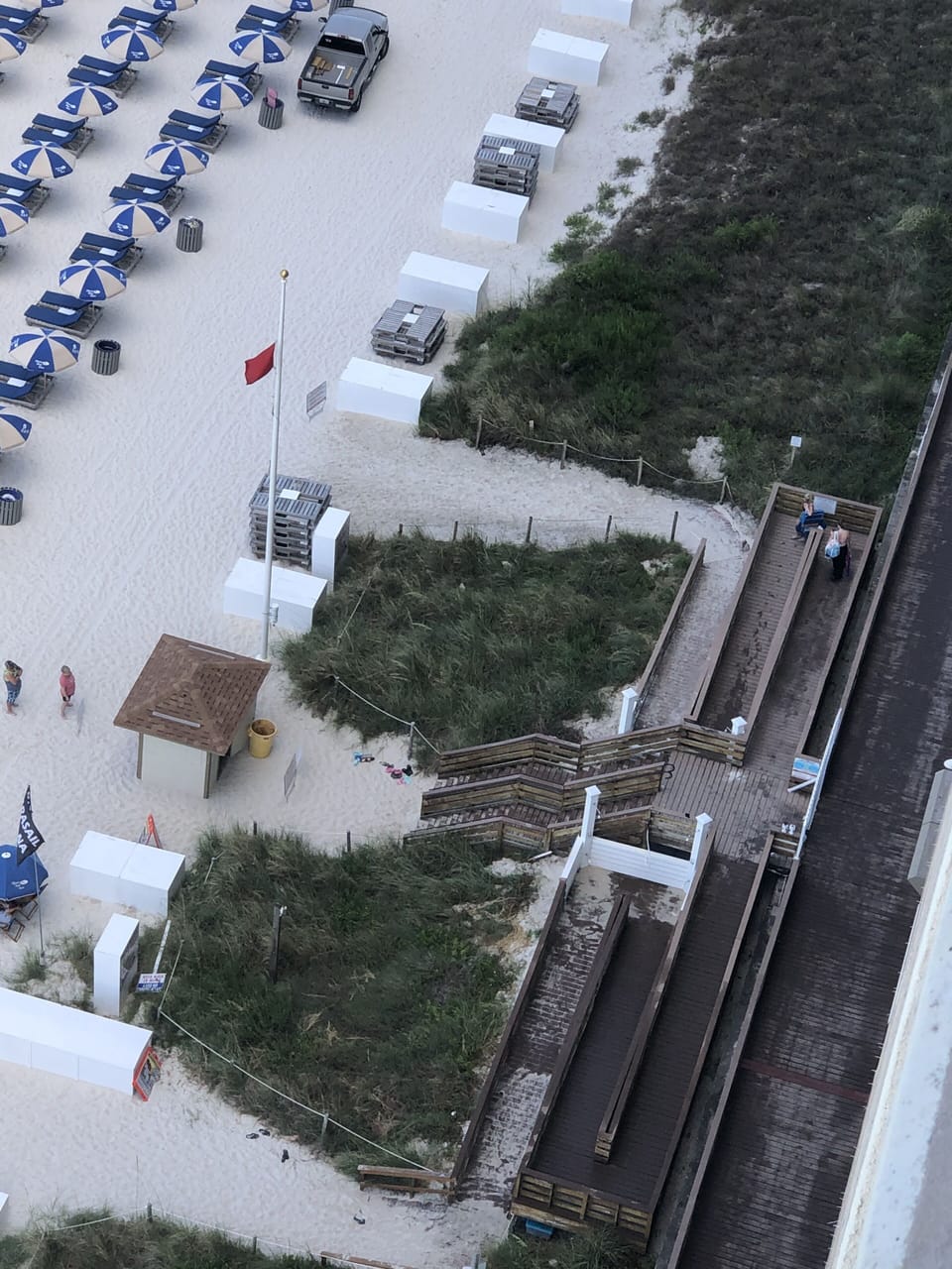Boardwalk on back of condo