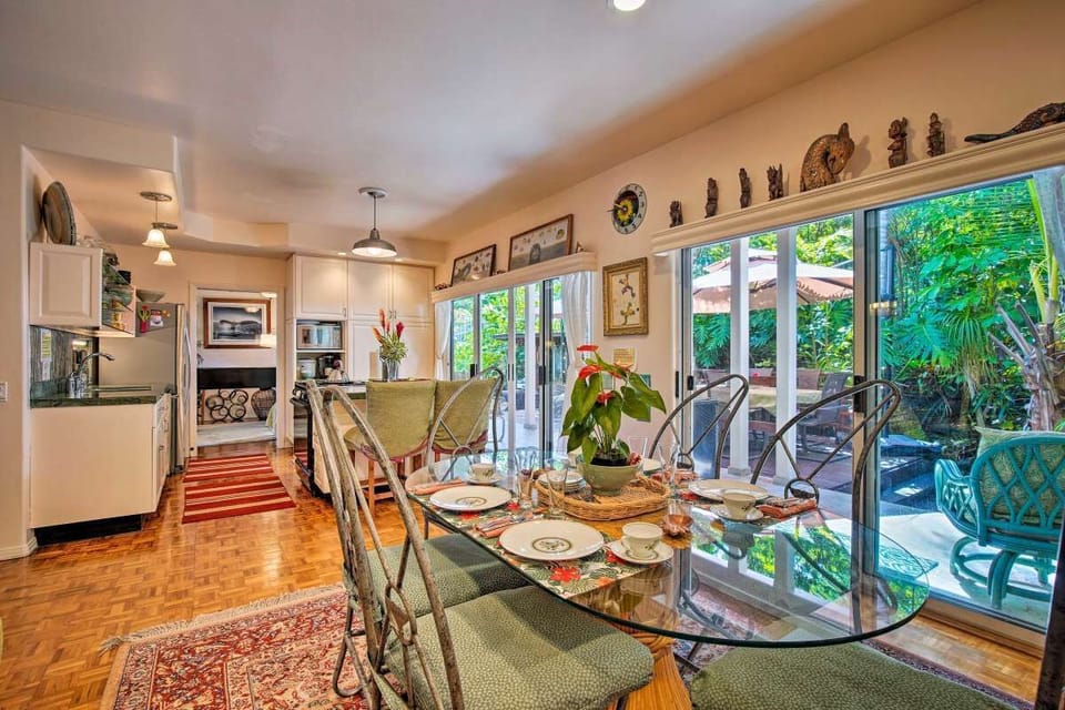 Kitchen & Dining Area 5 - Back Lanai & Deck on the right
