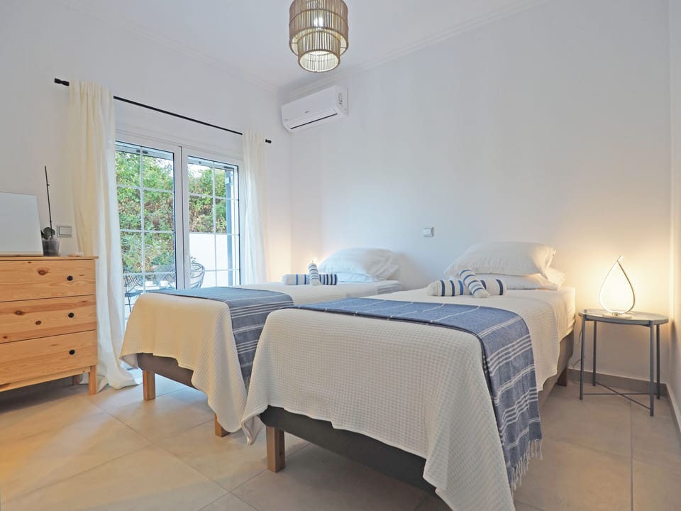 Bedroom 2 - Shown here as a twin room but can also be made up as a King Size