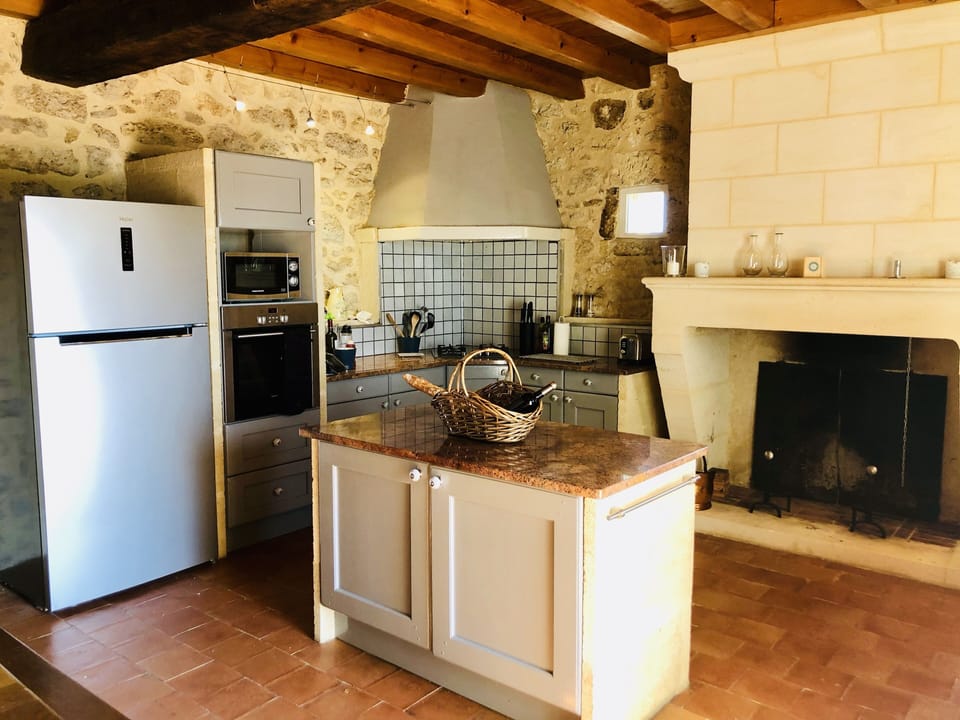 The kitchen is extremely well-equipped,  perfect to rustle up a delicious meal.