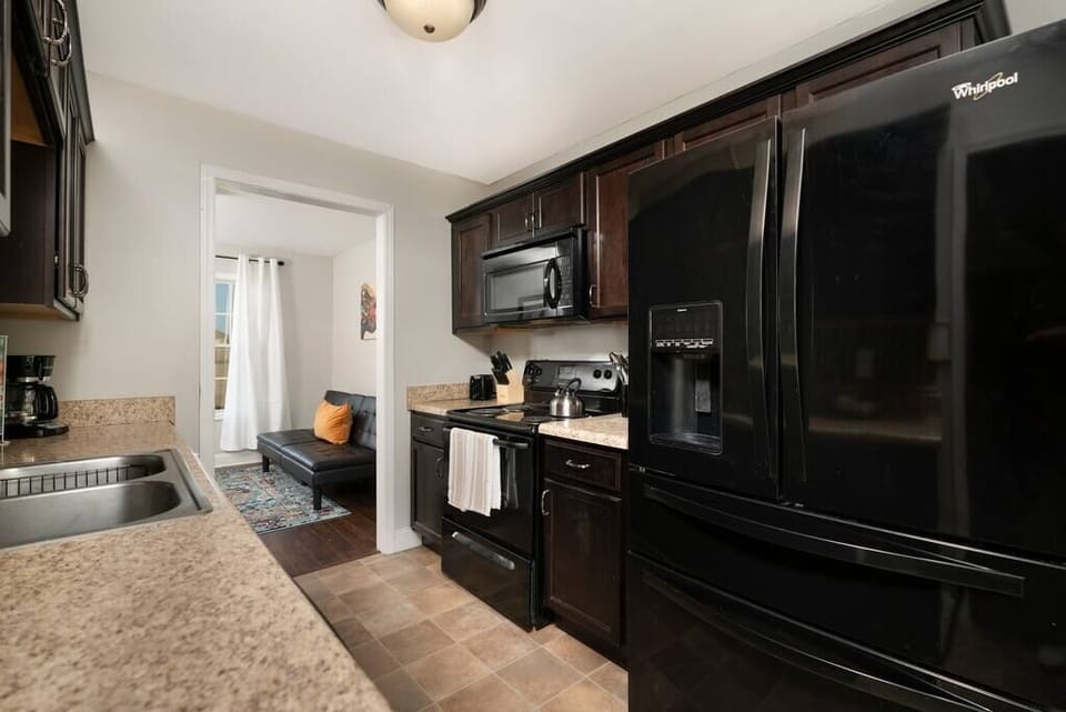 Full size appliances and plenty of counter space for prepping meals!