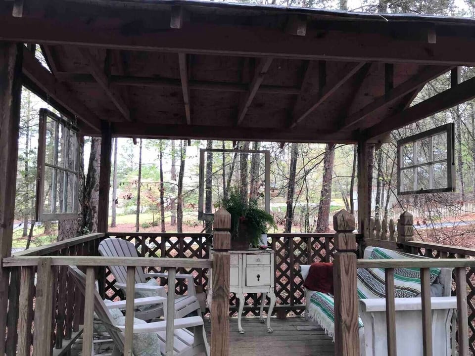 Gazebo Area with lights
