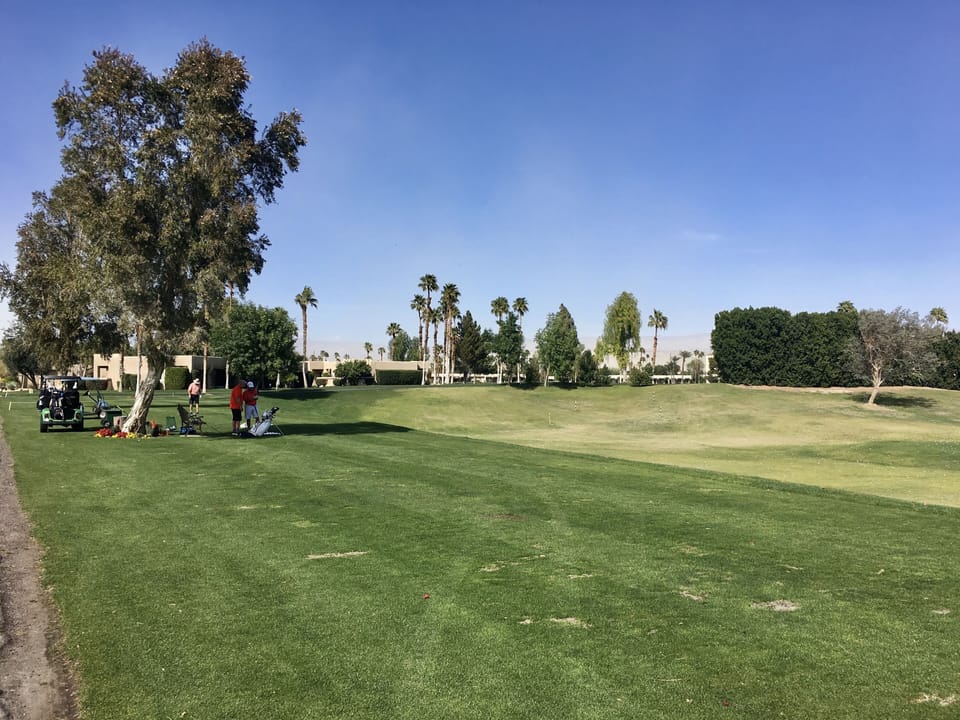 Driving range within walking distance