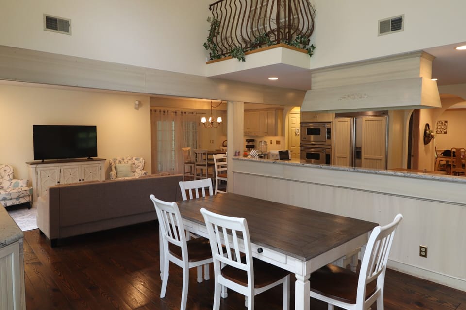 Den with plenty seating area for the whole family