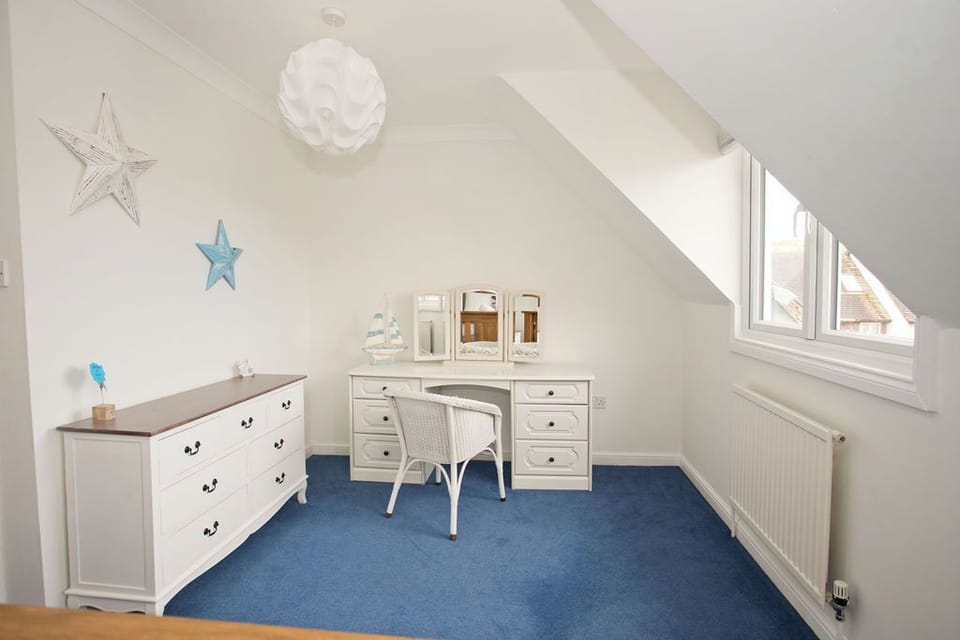 Dressing table, chair, chest of drawers, mirror