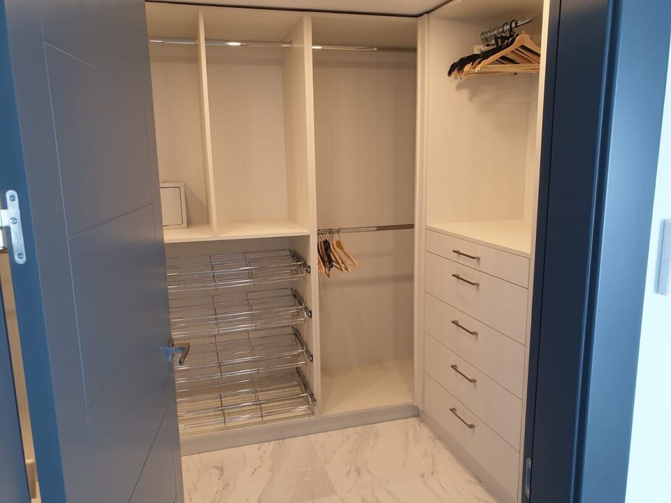 Master suite walk in wardrobe 