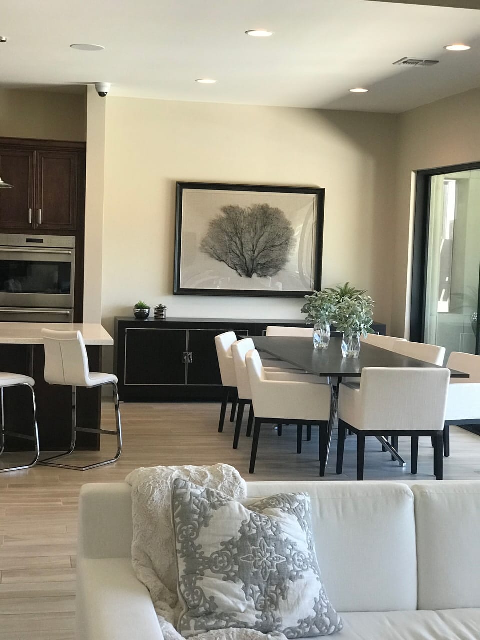 Dining area in great room