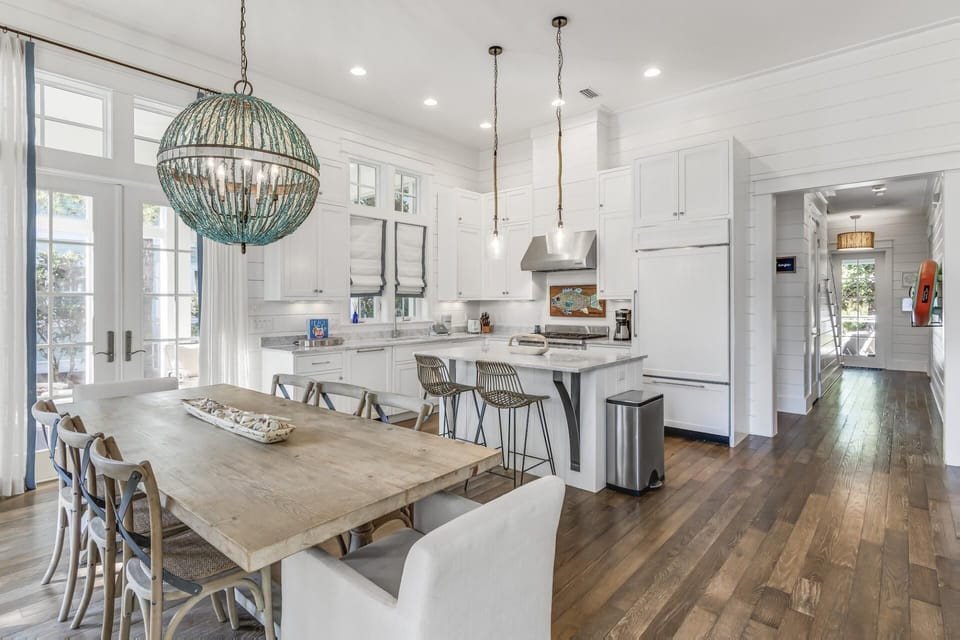 First Floor: Dining Area and Kitchen