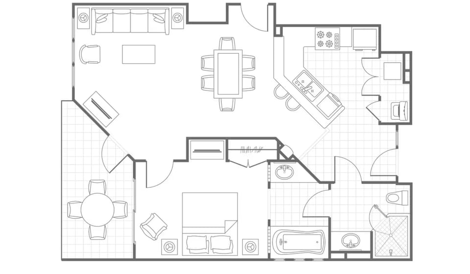 One-Bedroom floorplan