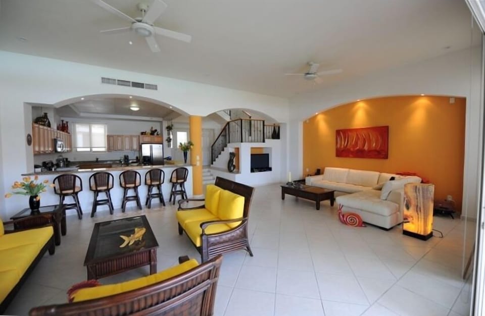 great room and kitchen