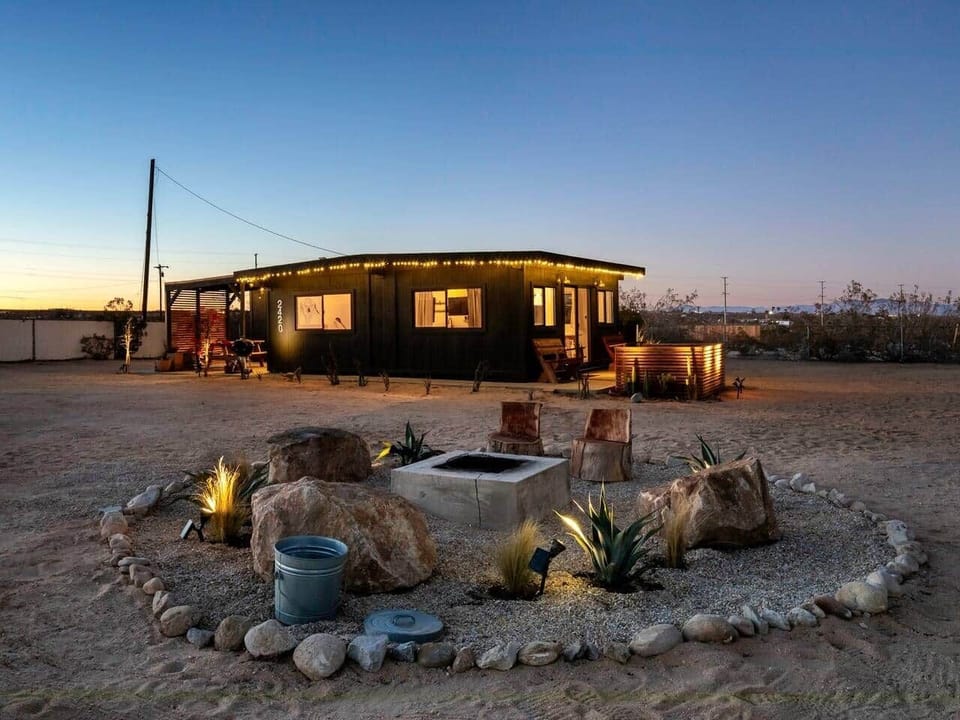 Enjoy the night sky by our recently renovated fire pit.