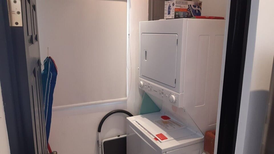 Laundry room with washer and dryer