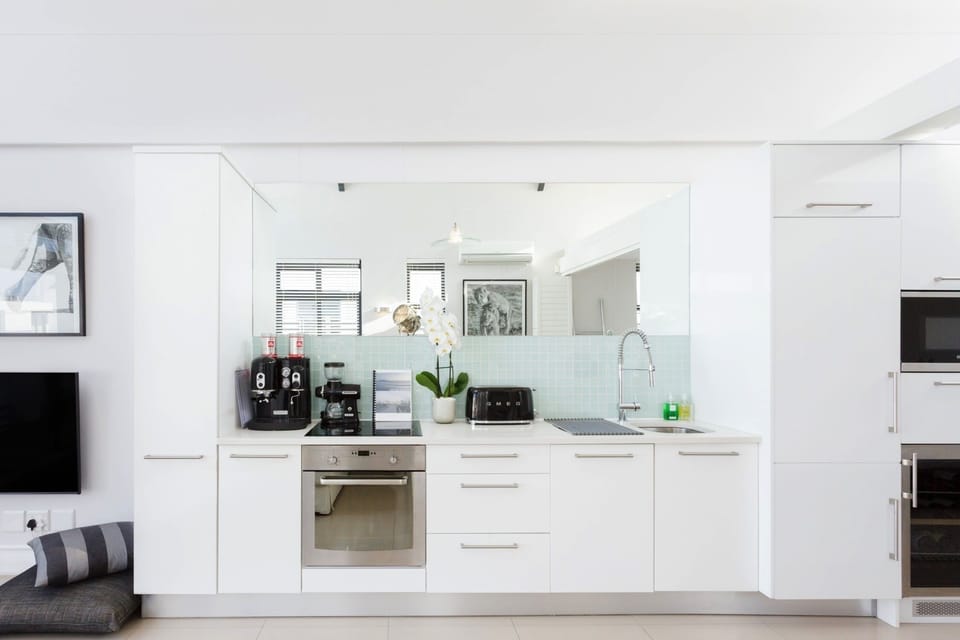 Fully equipped kitchen with KitchenAid Espresso machine