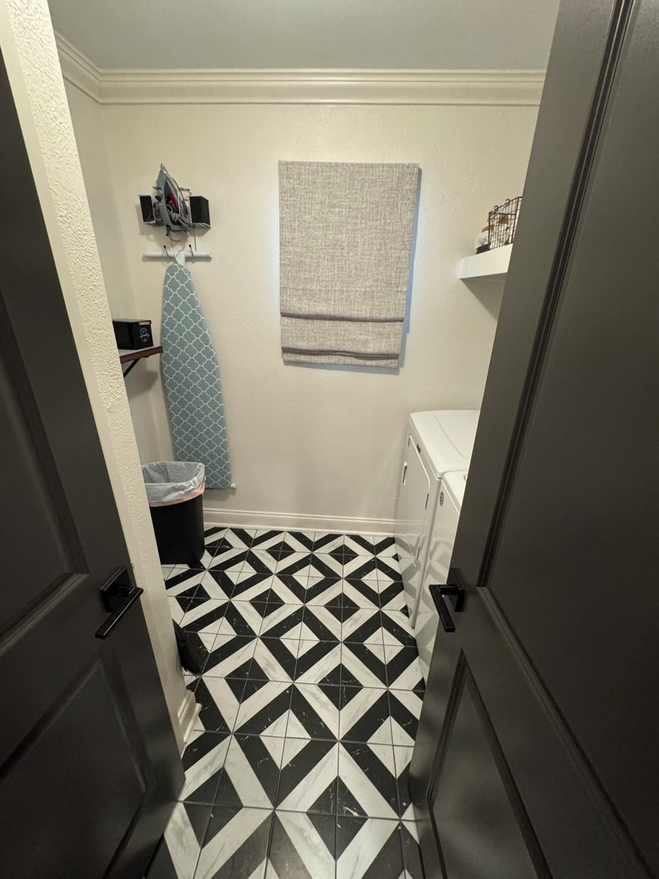Pantry is located in laundry room