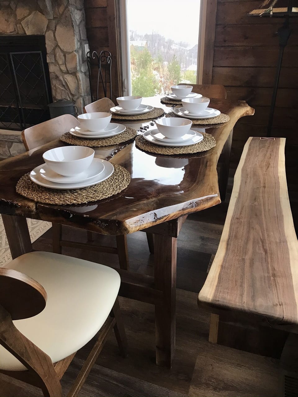 Eat at the gorgeous dining table or at the kitchen island - OR BOTH! 