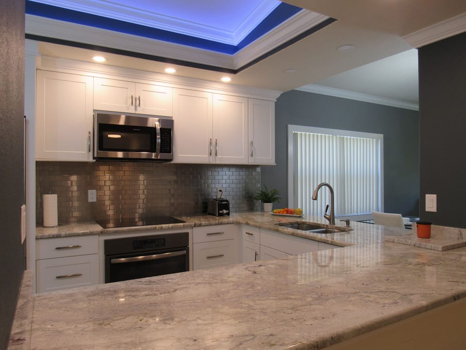 Open view of kitchen