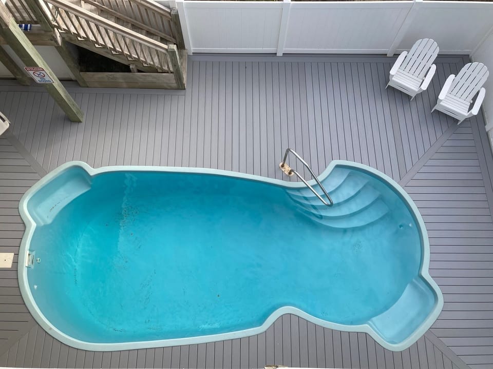Heated 12 X 25 ft pool located on ocean side. New deck in 2022