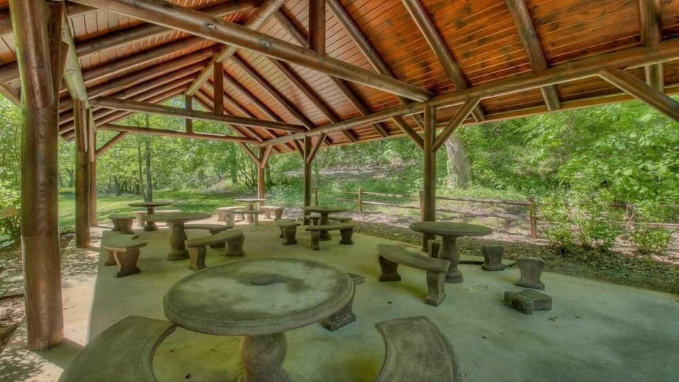 Pavillion down by the river.