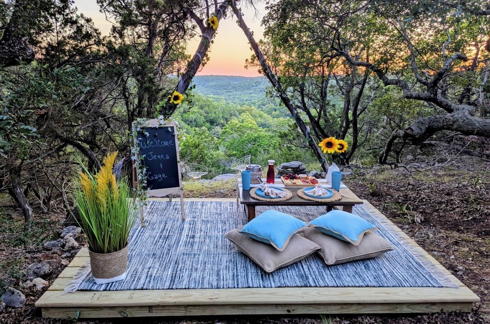 Reserve a private picnic for 2 at the prettiest overlook on the property!