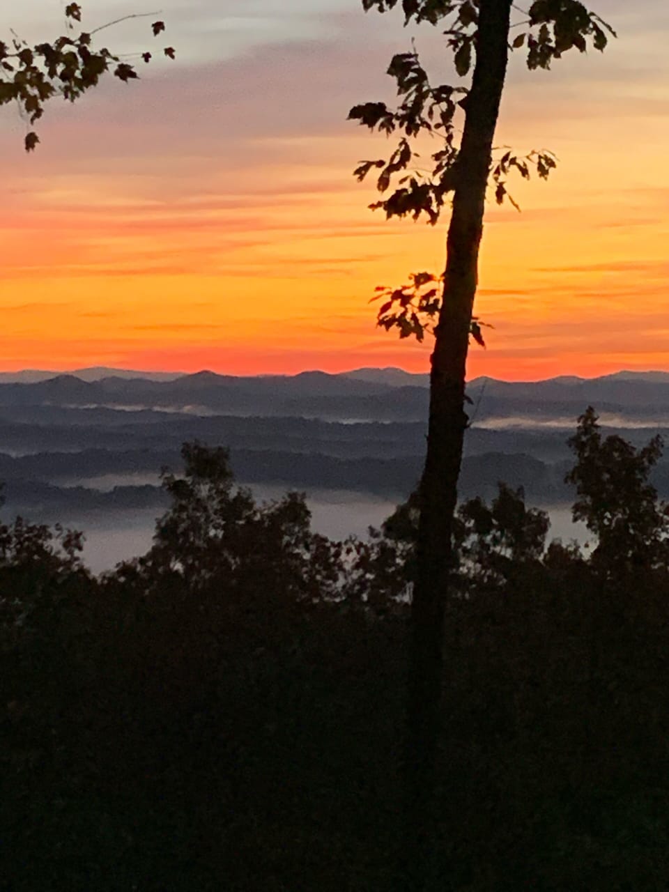 Sunrise view from the deck!