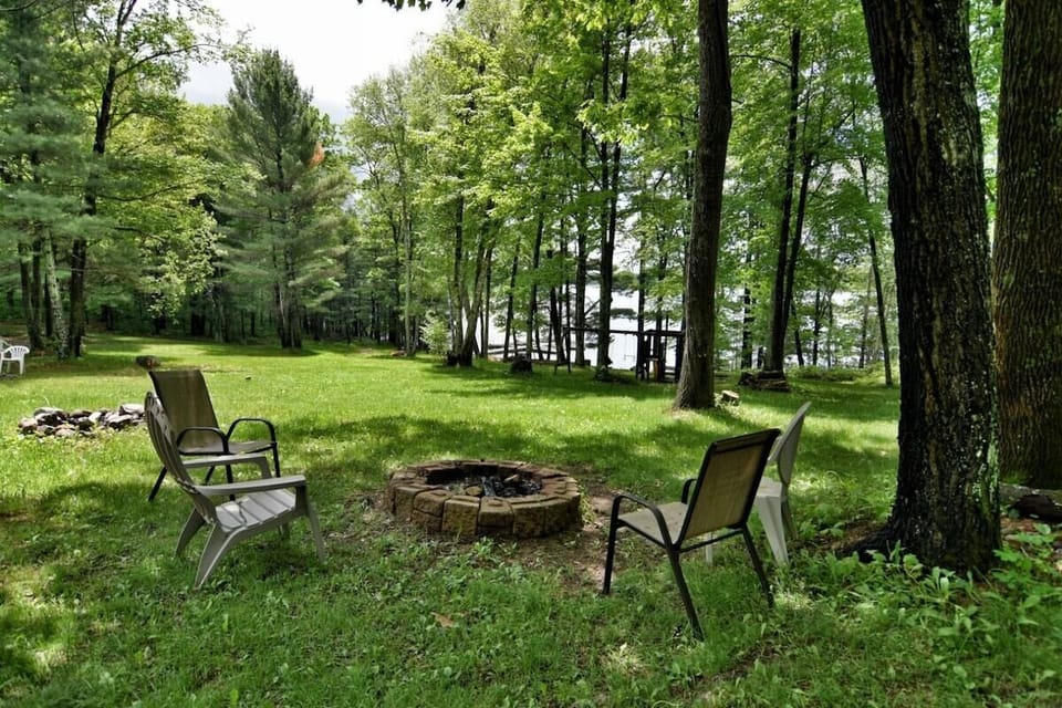 Firepit and large common yard is a great place to relax