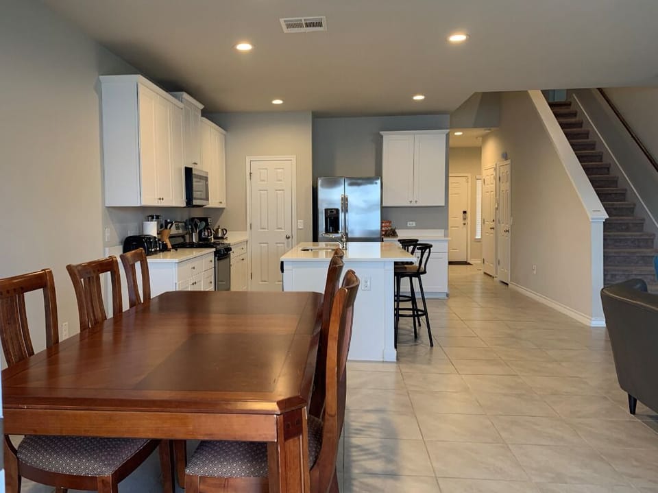 Spacious Open Kitchen and Dining Area