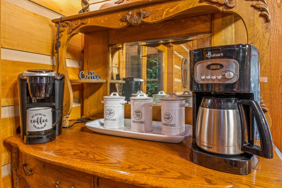 Regular coffee pot and a Kuerig