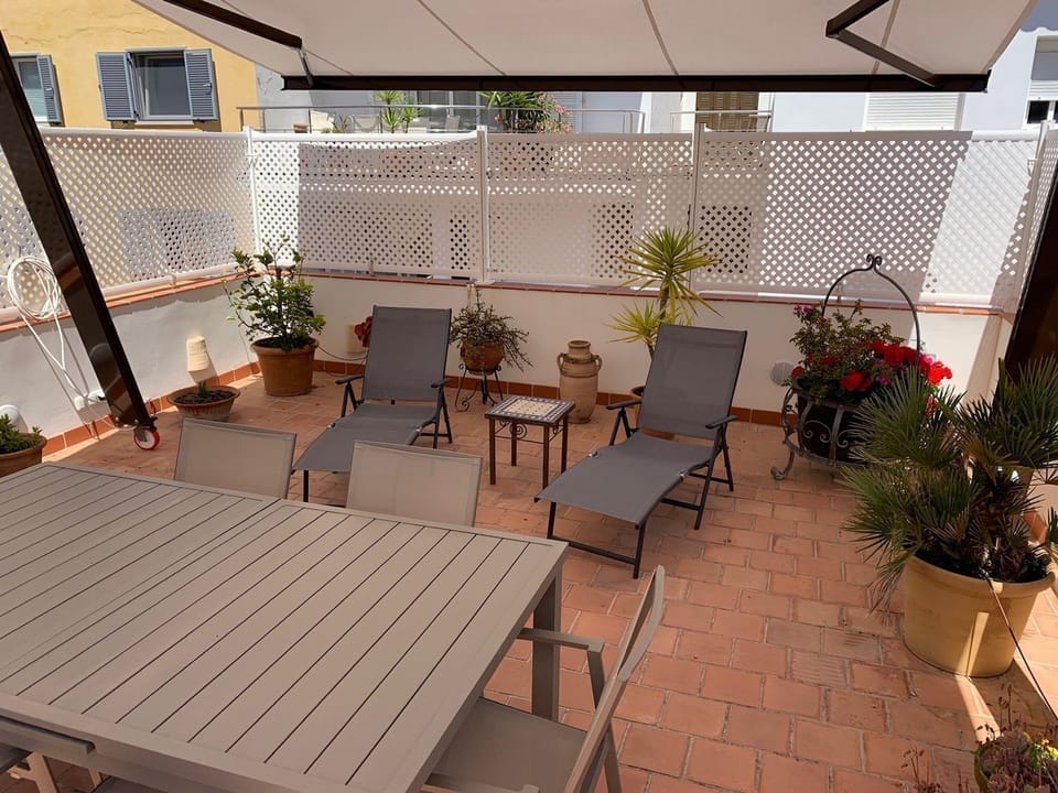 roof terrace with marquee