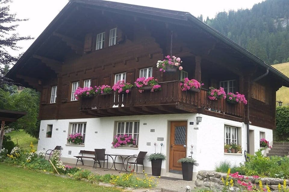 Classic Swiss mountainside chalet