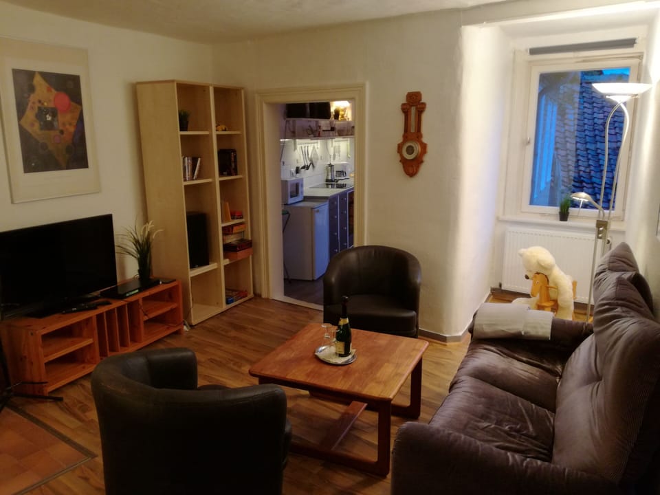 Living area in the studio