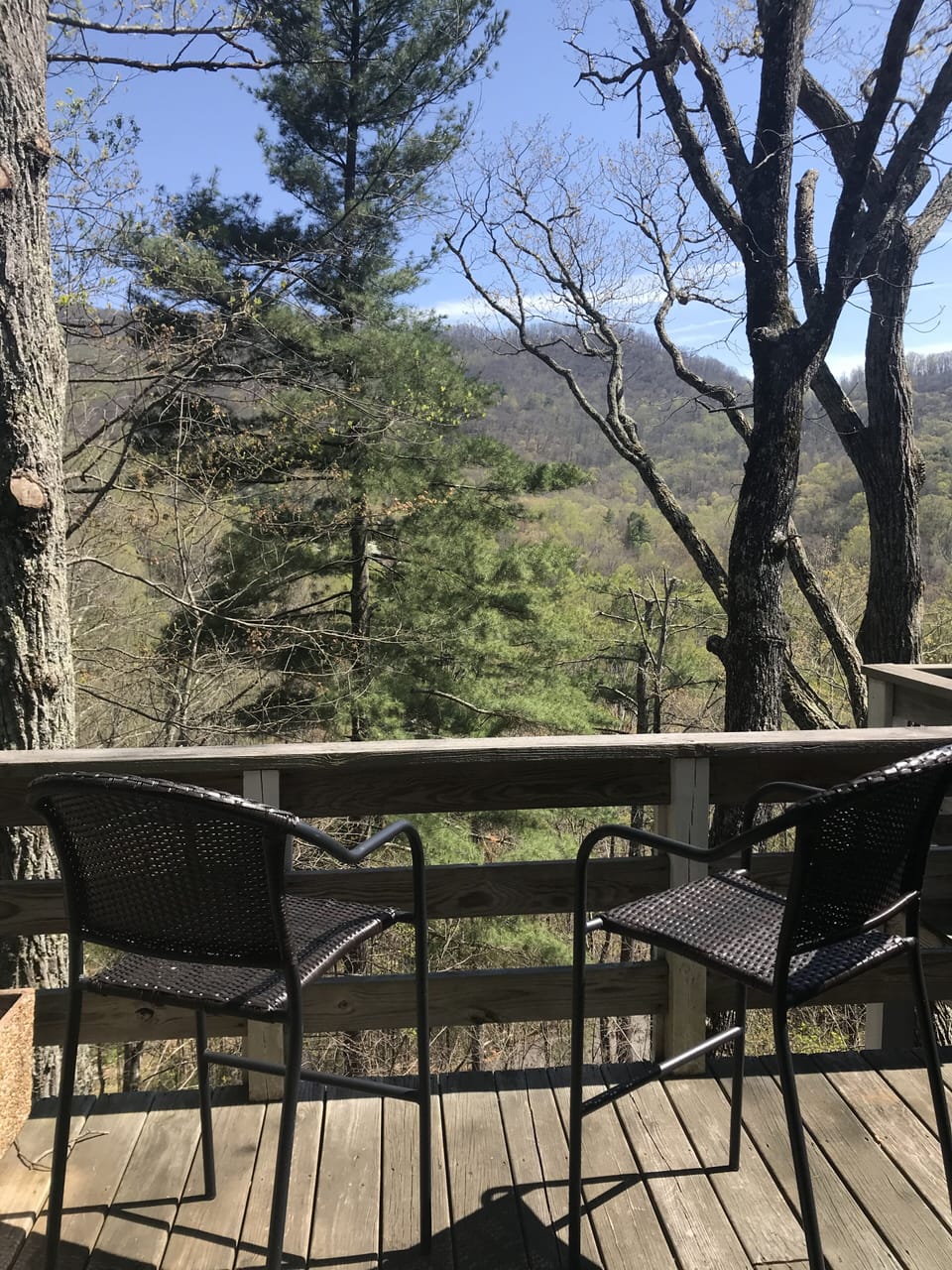 View in the winter from Raven deck