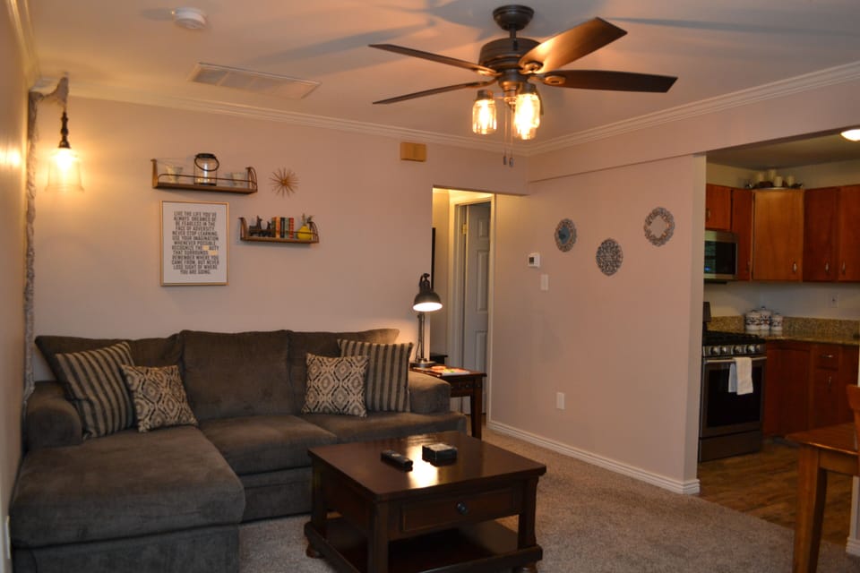 Living room with cozy couch!
