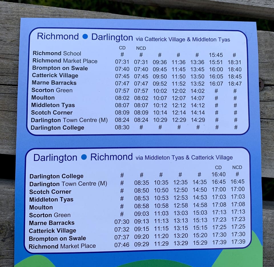 There is a frequent bus service that serves the local villages and Richmond