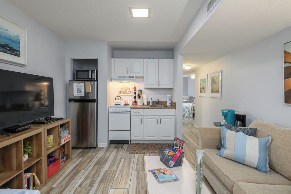 Fully stocked kitchenette for guests who like to cook