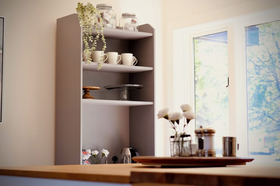 Coffee bar ( with keurig  and drip options )  newpresso on request.