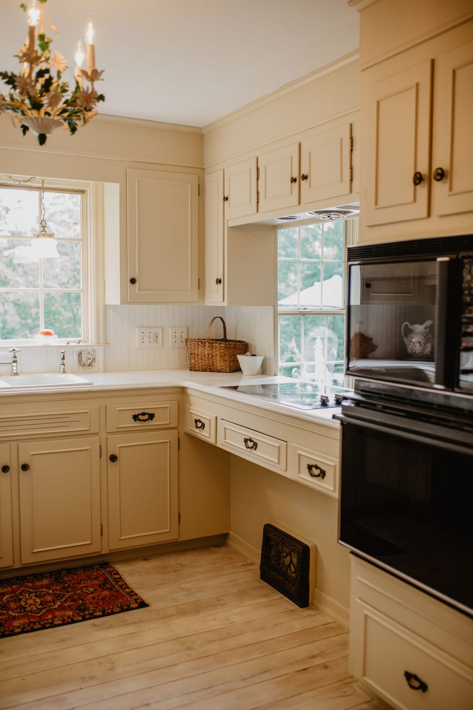 Reclaimed white oak whitewashed floor