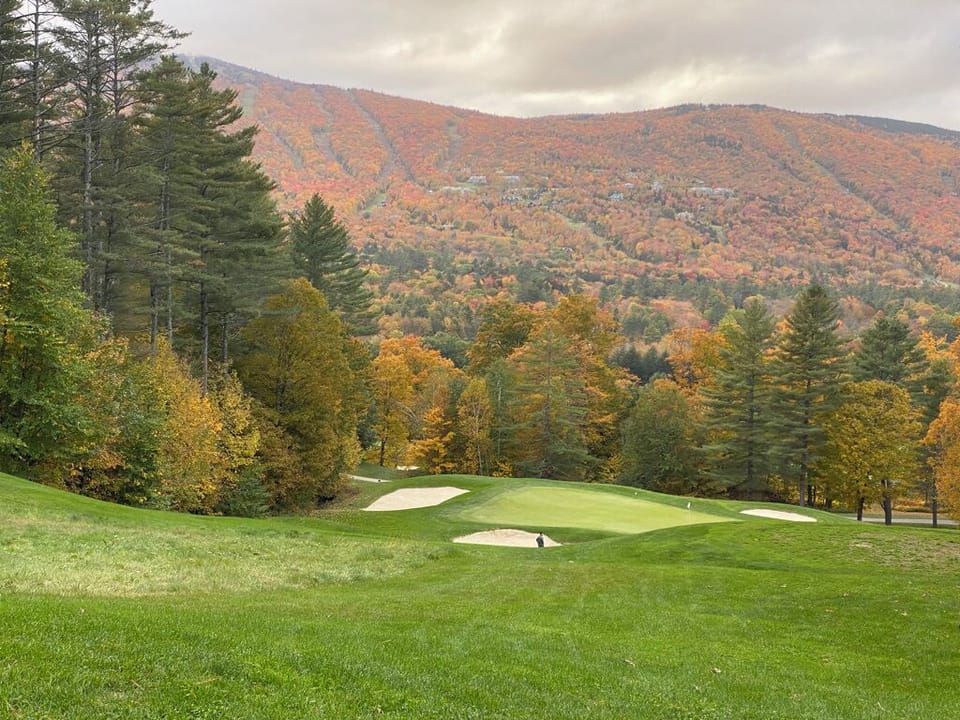Summer golf at Okemo Valley Golf club which is spectacular!