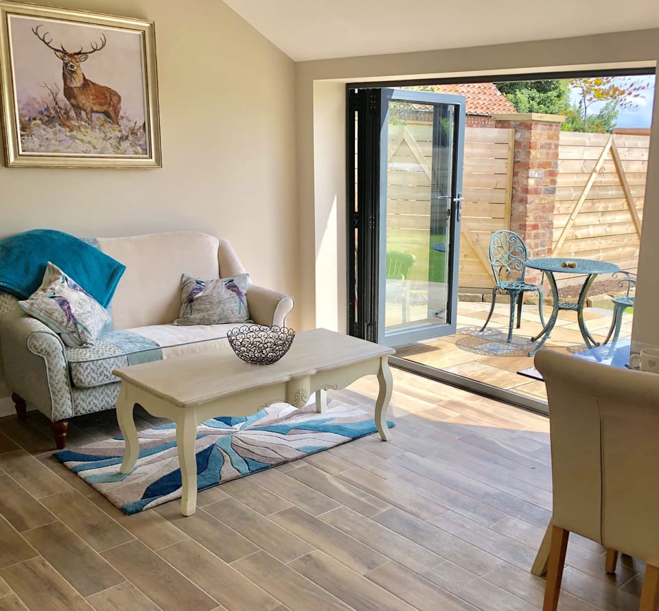 Bifold doors on to sunny garden