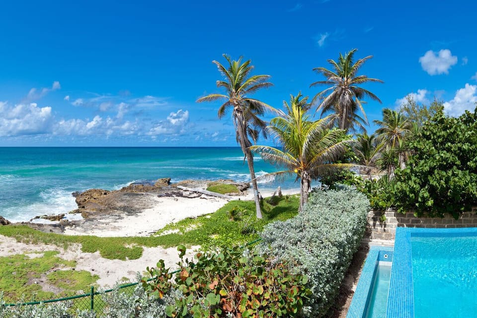 Lovely view from pool deck looking west
