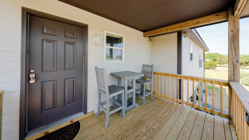 Deck with Outdoor Seating & Quiet Street View