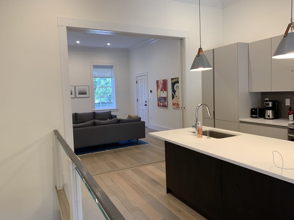 living room from stairway