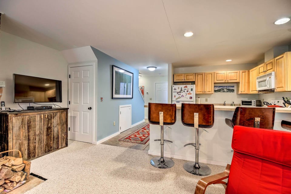 Watch a show on the flat-screen TV.
